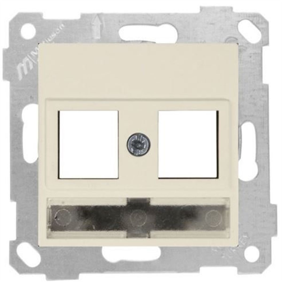 RİTA MEK TUŞ ETİKETLİ TLF DATA PRİZ (KON.SÜZ)KREM 1